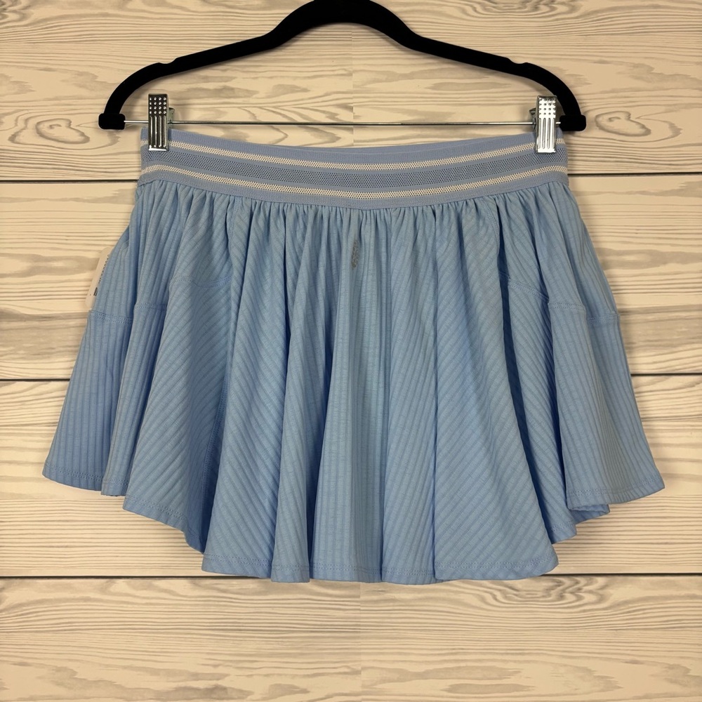 FP Movement Free People Sultry Skort High Dive Blue Medium NWT - Picture 8 of 12